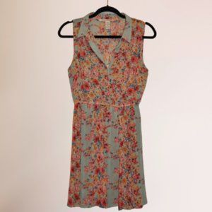 AMERICAN RAG-FLORAL DRESS-MULTICOLOR-MED